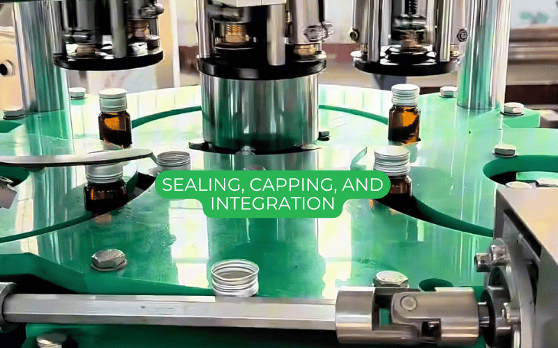Sealing, Capping, and Integration of the Automatic Water Bottle Filling Systems